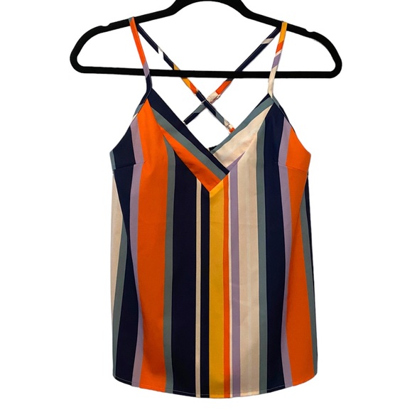 Tops - NWOT Multicolor Striped Cami Top
